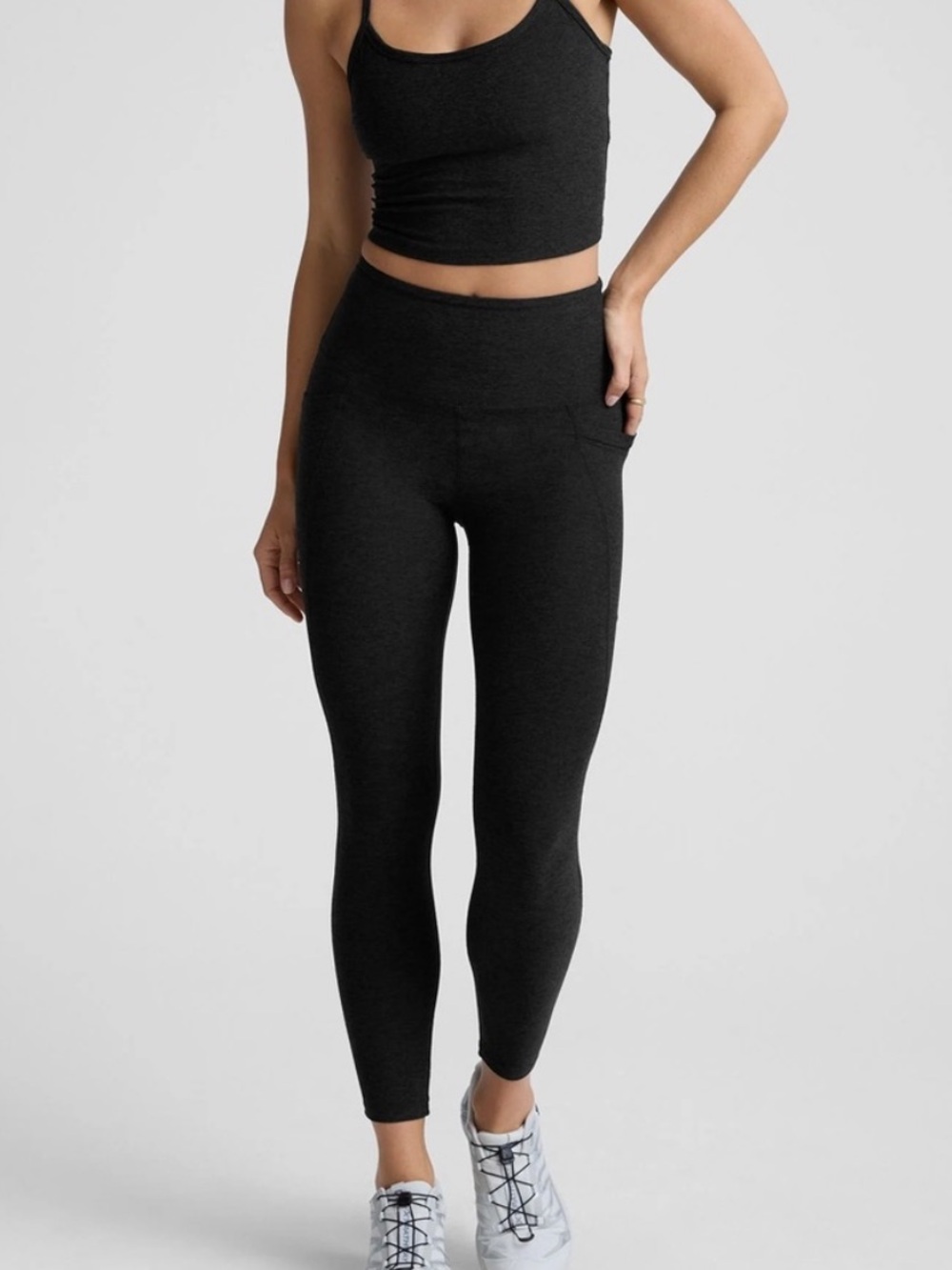 Beyond yoga spacedye out of pocket legging darkest night